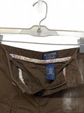 Polo Jeans RL Women's Dark Brown Cargo Shorts 2000s Size 12 Preppy Cute Cuffs