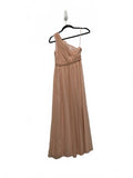 J Crew Silk One-Shoulder Pleated Maxi Dress in Pink Bridesmaid Spring Formal P00