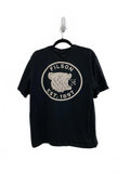 Filson Black Graphic Bear Logo T-Shirt Made in USA Size Medium
