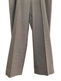 Brooks Brothers Men's Classic Gray Black Houndstooth Dress Pants Pleats 40x43