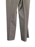 Brooks Brothers Men's Classic Gray Black Houndstooth Dress Pants Pleats 40x43