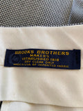 Brooks Brothers Men's Classic Gray Black Houndstooth Dress Pants Pleats 40x43
