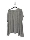 We The Free Striped Short Sleeve Asymmetrical Hem Top Boho Summer Size Small