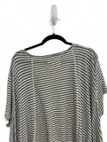 We The Free Striped Short Sleeve Asymmetrical Hem Top Boho Summer Size Small