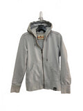 American Giant Light Blue Gray Full Zip Hoodie Sweatshirt Woman’s Size Medium