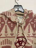 Ariat Geometric Aztec Patterned Hoodie Sweatshirt Horse Women’s Size Medium