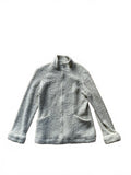 Ex Officio Women’s Light Gray Cream Sherpa Fleece Zip Up Jacket w/ Pockets