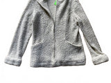 Ex Officio Women’s Light Gray Cream Sherpa Fleece Zip Up Jacket w/ Pockets
