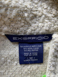Ex Officio Women’s Light Gray Cream Sherpa Fleece Zip Up Jacket w/ Pockets