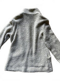 Ex Officio Women’s Light Gray Cream Sherpa Fleece Zip Up Jacket w/ Pockets