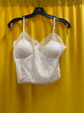White Lace Women's Camisole Tank Top Size Large