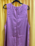 Amy K Su Nordstrom Dusty Rose Pink Purple Overall Dress Front Pockets size 2X