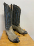 Men's Two-Tone Western Cowboy Heeled Boots