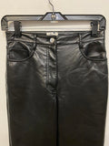 Wilfred Black Faux Leather Pants Size 2