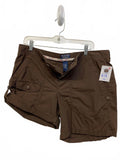 Polo Jeans RL Women's Dark Brown Cargo Shorts 2000s Size 12 Preppy Cute Cuffs