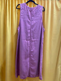 Amy K Su Nordstrom Dusty Rose Pink Purple Overall Dress Front Pockets size 2X