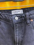 Abercrombie and Fitch Black High-Waisted Straight Leg Jeans 29x40
