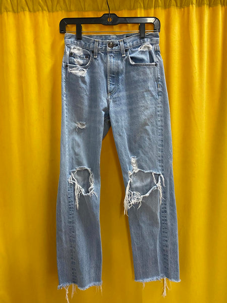 Rag & Bone Women's Distressed Light Wash Jeans Size 26
