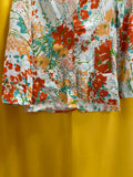 Vera Floral Patterned Button-Up Blazer Jacket Size Medium