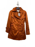 Women's Jessica Simpson Orange Double-Breasted Trench Coat Cute Buttons Size PS