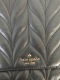 Kate Spade Black Quilted Leather Handbag with Chain Strap