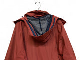 Lowe Alpine Rust Red Raincoat Women’s Large Hooded Outdoors Gorpcore Full Zip