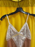 Women's Lace and Satin Bodysuit Lingerie Size Small