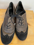 Stuart Weitzman Men's Two-Tone Wingtip Oxford Shoes Size 7