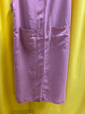 Amy K Su Nordstrom Dusty Rose Pink Purple Overall Dress Front Pockets size 2X