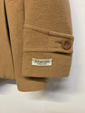 St. John's Bay Women Cashmere Blend Double Breast Beige Pea Coat w/ Hood Medium