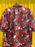 Dixxon Men's Limited Edition Red Floral Button-Up Shirt