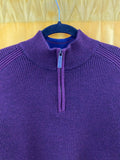 Ted Baker London Men's Purple Half-Zip Sweater