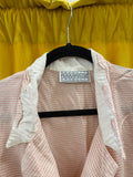 Rampage Products Women's Cropped Blazer Jacket Pink Checkered