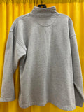 Winter Hawks Hockey Club Gray Half-Zip Pullover Sweatshirt Size Medium