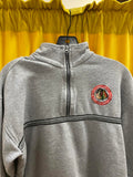 Winter Hawks Hockey Club Gray Half-Zip Pullover Sweatshirt Size Medium