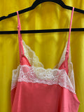 Women's Pink Camisole with Lace Trim Size Large