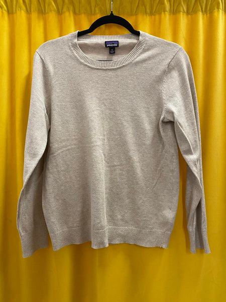 Patagonia Women's Crew Neck Sweater Beige Size M