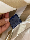 Ralph Lauren Beige and White Striped Bed Sheet