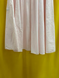 TRUE VINTAGE 80s La Bené Light Pink Pleated Women's Midi Skirt with Pockets