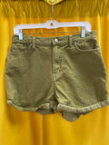 BDG Olive Green Corduroy Shorts