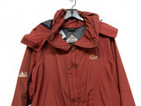 Lowe Alpine Rust Red Raincoat Women’s Large Hooded Outdoors Gorpcore Full Zip