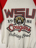 80s wsu cougars raglan shirt