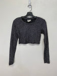 70s metallic crop top