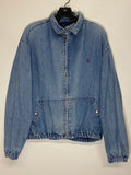 polo denim zip up jacket
