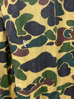 Vintage taftbak frog camo coveralls